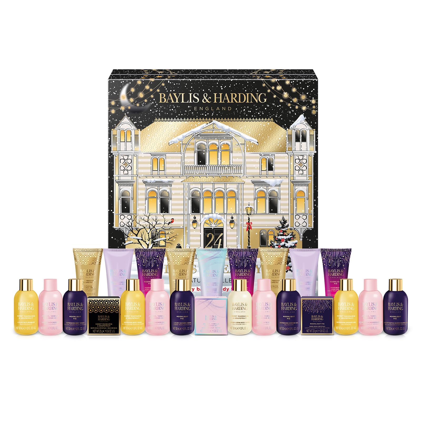 Baylis & Harding Ladies Luxury 24 days of Beauty Advent Calendar Gift Set - Vegan Friendly (Pack of 1)