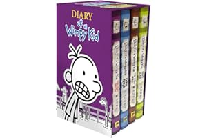 Diary of a Wimpy Kid Box of Books 5-8 Hardcover Gift Set: Ugly Truth, Cabin Fever, The Third Wheel, Hard Luck