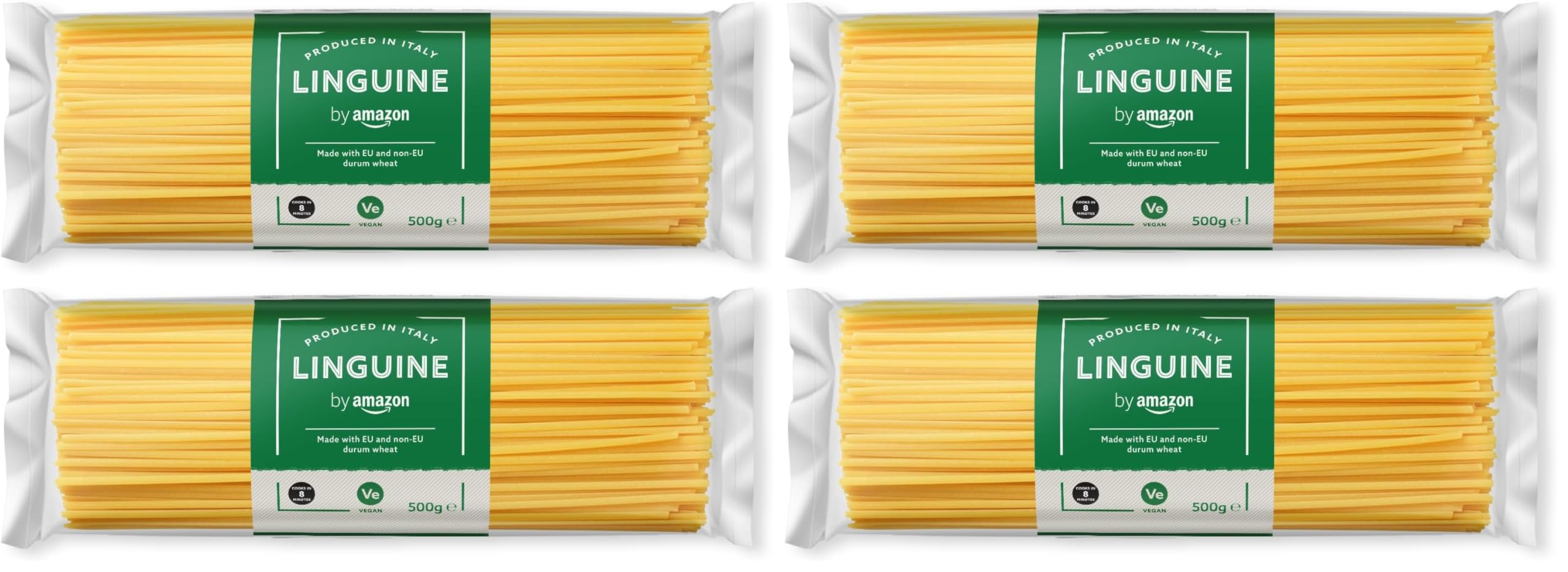 by Amazon Linguine, 500g (Packung mit 4)