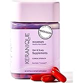 Keranique Hair & Scalp Supplements - Promote Strength and Growth Best for Thinning Nourish Your with Biotin, Vitamin B, More Vital Nutrients Keraviatin