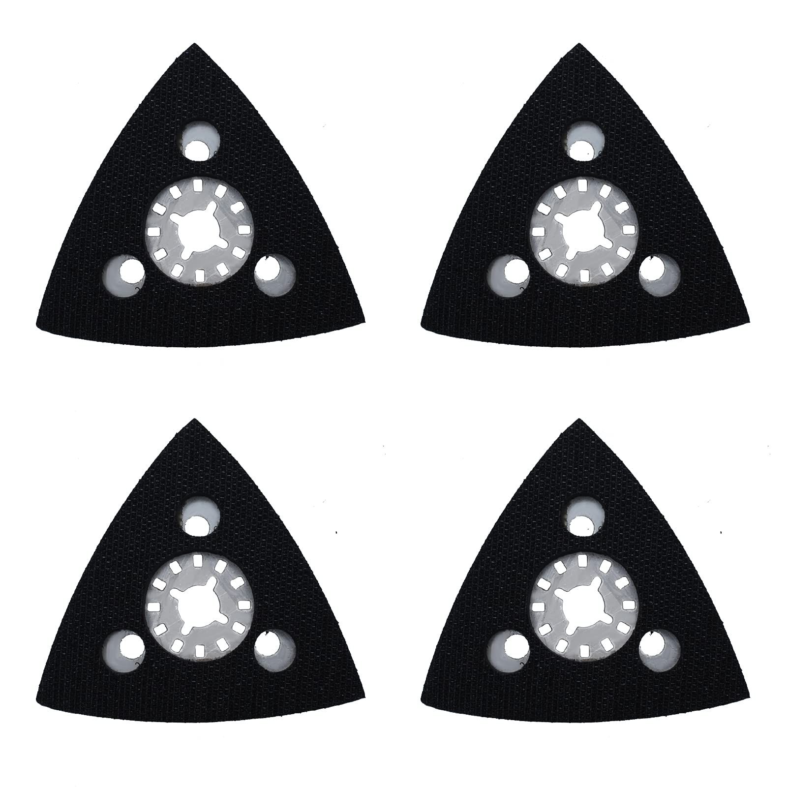 Multi Tool Sanding Pad 80MM Compatible with Makita, Worx, Fein Multimaster Oscillating Multitool Accessories by Poweka (Pack of 4)