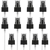SYBL Spray Top for Essential Oil Bottles 20/410 Fine Mist Sprayer Cap Recycle and Reuse Replacement Pump Top Special for 20mm Caliber PET Bottles,Pack of 12(Black)