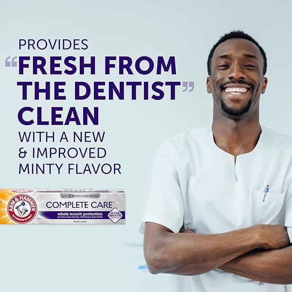 ARM & HAMMER COMPLETE CARE TOOTHPASTE, FRESH MINT FLAVOR, WHOLE MOUTH PROTECTION, 6.0OZ (4-PACK)