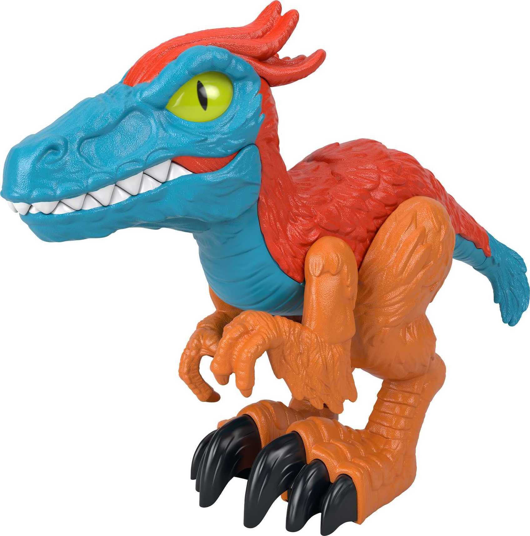 Imaginext Jurassic World Dominion Dinosaur Toy Pyroraptor XL Poseable 10-Inch Figure for Preschool Pretend Play Ages 3+ Years, HKG14