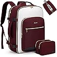 LOVEVOOK 40L Large Travel Backpack for Women Men, 17 Inch Carry on Backpack for Traveling on Airplane, Personal Item Travel Bag Airline Approved, Business Causal Weekender Backpacks