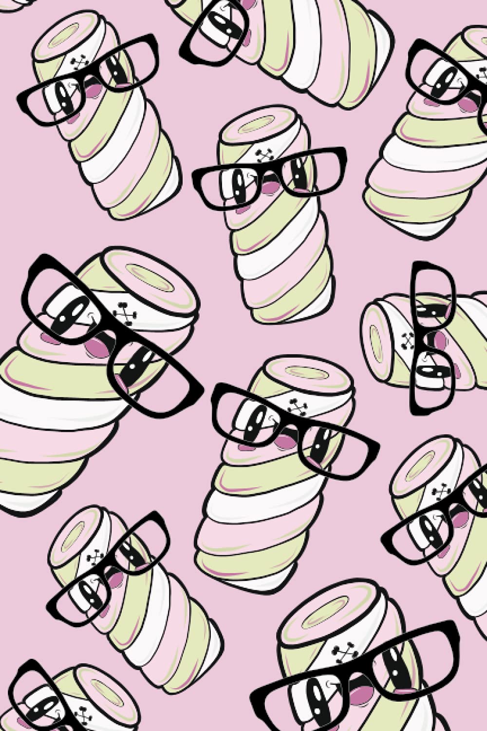 Shades of Kawaii Notebook: Cute Marshmallow
