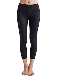 Oalka Women&rsquo;s Yoga Capris Power Flex Running Pants Workout Leggings