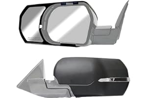 FIT SYSTEM K SOURCE Snap & Zap 81310 Custom Fit Towing Mirror for 2022 up Tundra, 2023 up Sequoia, Patented