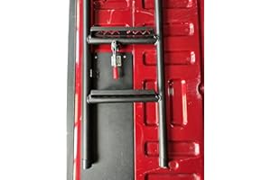 YOSAYUSA Adjustable 360° Rotated Tailgate Ladder Foldable Pickup Truck Tailgate Step Set | Truck Bed Step Accessories | Fit for 2015-2022 Ford F150 T