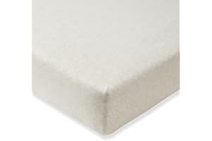 Burt's Bees Baby Essential Organic Cotton Fitted Crib Sheet, Breathable for Boy Girl Standard Crib & Toddler Mattresses