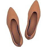 Frank Mully Womens Pointed Toe Flats Knit Dress Shoes Comfort Women Shoes Softable