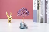 CrystalTears Amethyst Crystal Tree with Fluorite Base 4.7-5.1 in Feng Shui Gift view 2