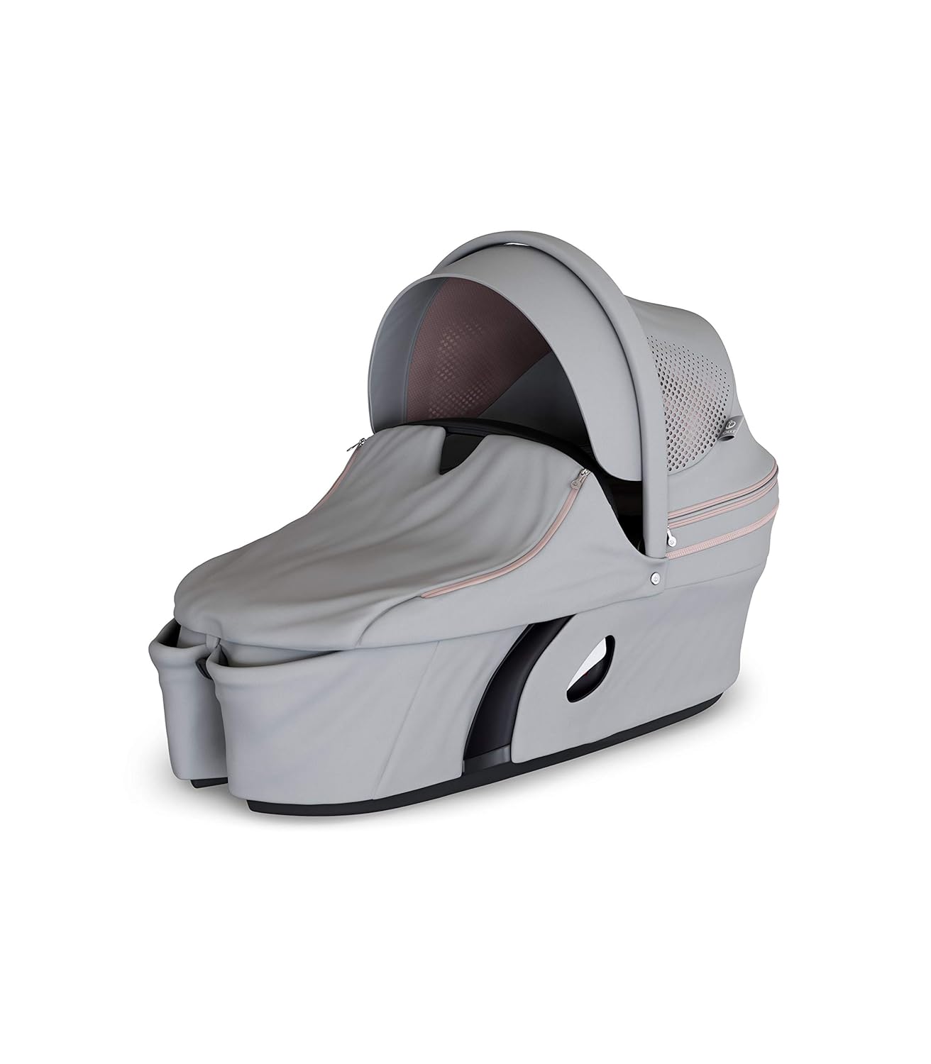 STOKKE® Xplory® Babyschale - Kinderwagenaufsatz mit fester&amp;schützender Außenschale - atmungsaktive Matratze aus Sorona - erweiterbares &amp; belüftbares Verdeck mit Blendschutz - Farbe: Athleisure Pink