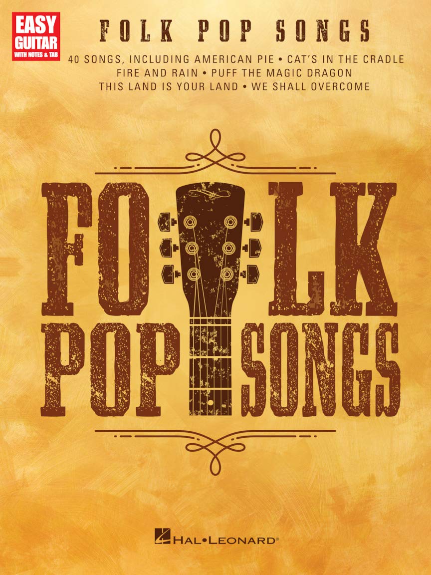 Folk Pop Songs. Guitar Solo.: For Easy Guitar with Notes & Tab