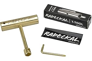 RADECKAL Compact Pocket Skate Tool- T Tool All in One Skate Tool for Skateboards, Longboards, Mini Skateboards, and Cruisers- Collapses to a Compact Size to Fit in Your Pocket