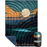 hotkoko Camping Blanket,Lightweight Puffy Printed Camping Blanket Packable Outdoor Blanket for Camping,Traveling, Stadium, Hiking, Picnics