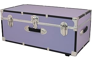 SEWARD TRUNK Seward Explorer Trunk with Wheels & Lock, Lilac, 30-Inch