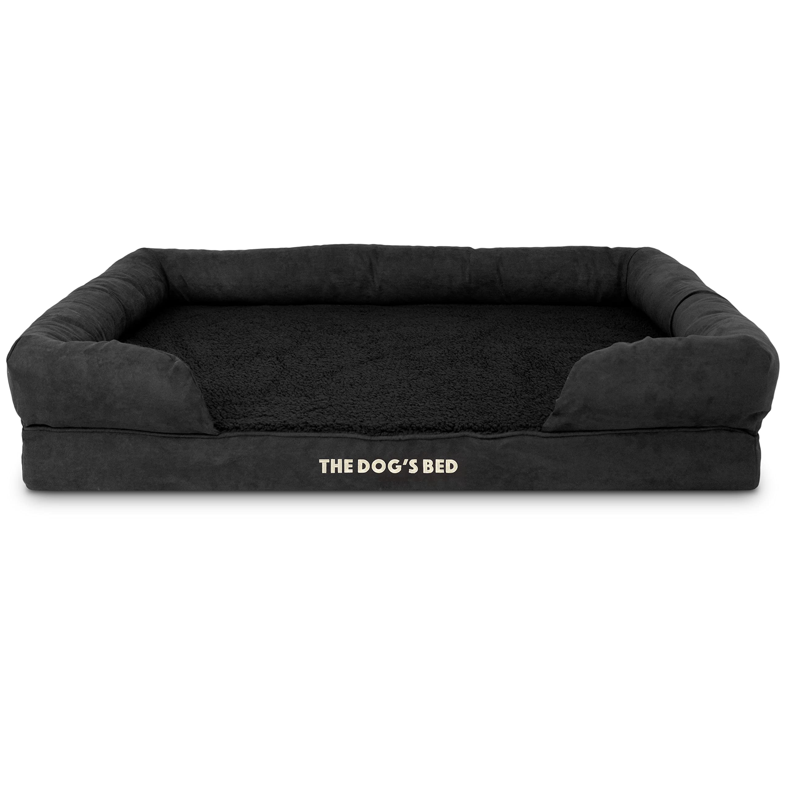 The Dog’s Bed Cover – Replacement Cover, Black Plush, XL — image 1