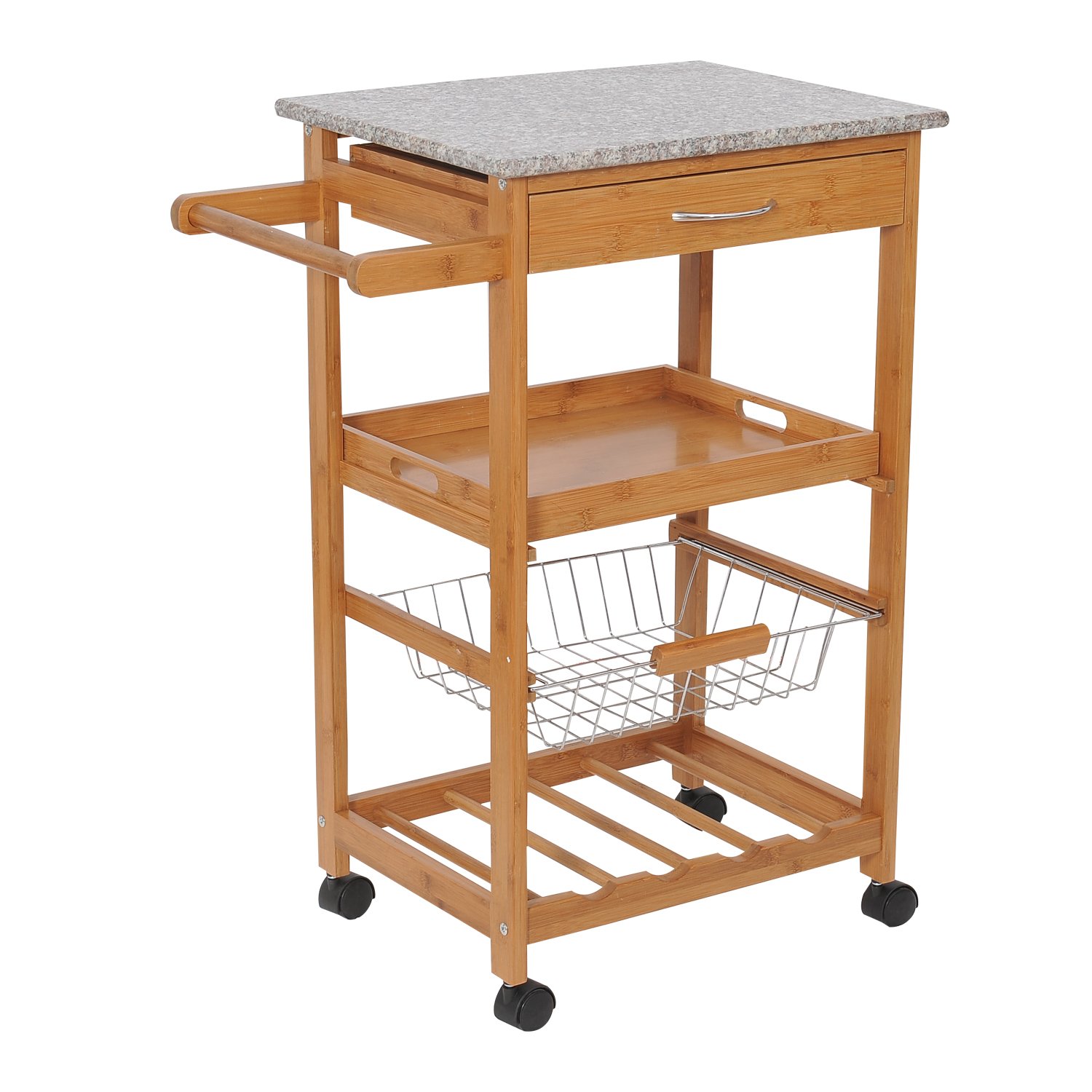 Best Rolling Kitchen Island With Granite