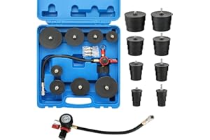 DASBET Turbo System Leakage Tester Kit, Turbo Boost Leak Tester Set with 4 Pairs of Stepped Adapters 1-3/8" to 3-1/2", Turbo 