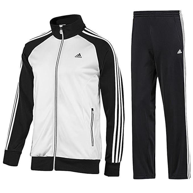 red and white adidas tracksuit mens