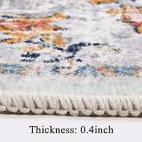 SHACOS Hallway Runner 60x300 cm Non Slip Distressed Carpet Rug view 5