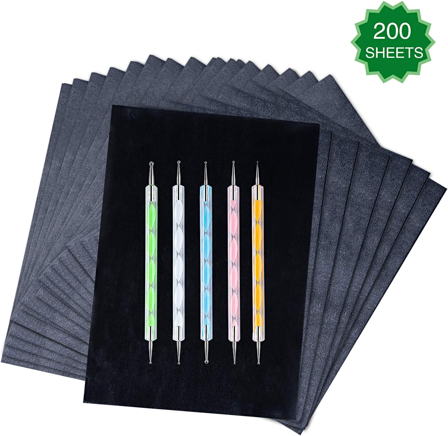 200 Sheets Carbon Paper Black Graphite Paper