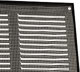 EUROPLAST 400x200mm Black Metal Air Vent Grille with Insect Mesh view 4