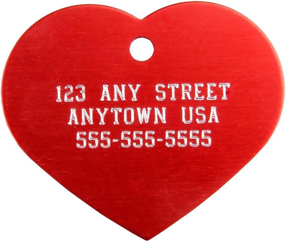 IMARC Engraving Systems Small Heart Pet ID Tag