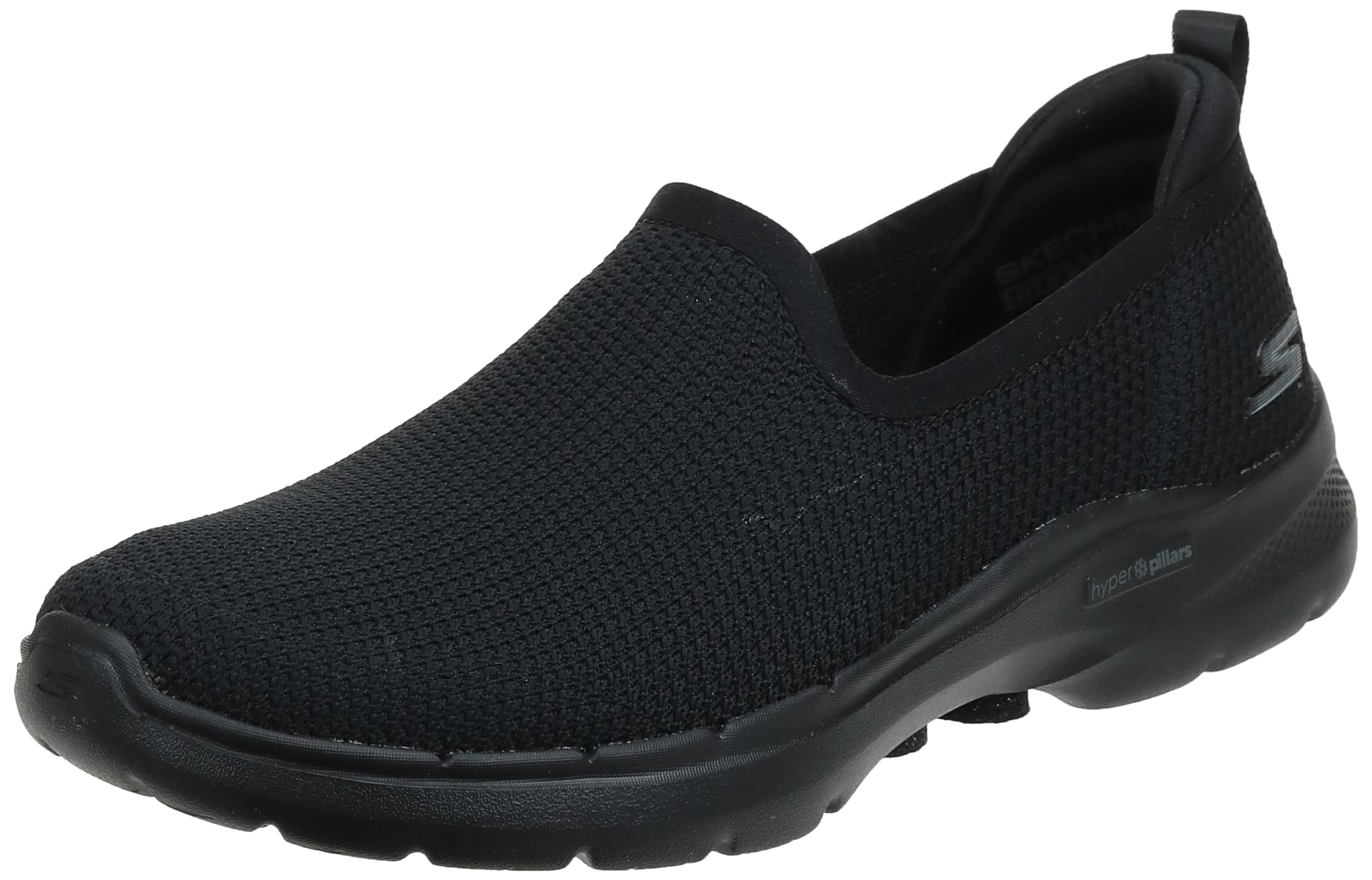 Skechers Women's Go Walk 6-Clear Virtue Sneaker, Black, 5 Image Skechers Women's Go Walk 6-Clear Virtue Sneaker, Black, 5 Image