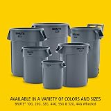 Rubbermaid Commercial Vented Brute Round Container 121 L Orange view 8