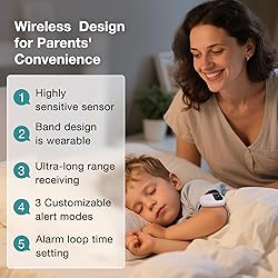 Chumoasis Wireless Bedwetting Alarm for Boys and