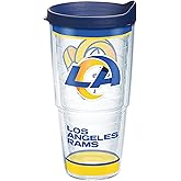 Tervis NFL Los Angeles Rams - Tradition Made in USA Double Walled Insulated Tumbler Travel Cup Keeps Drinks Cold & Hot, 24oz, Classic