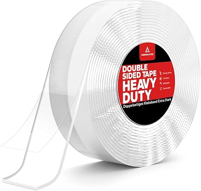 HOMMAND Double Sided Tape Heavy Duty Extra Large 5M 3CM 2MM Clear Nano Mounting