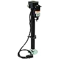Buyers Products 0093500 12 Volt Electric Trailer Jack, 3500lb Capacity, Pre-Wired 7-Way RV Type Trailer Connector With Manual Hand Crank Backup, Bolts Onto A-Frame Coupler