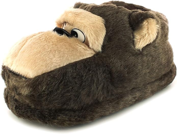 Wynsors Mens Novelty Slippers Brown 11 UK Amazon.co.uk Shoes
