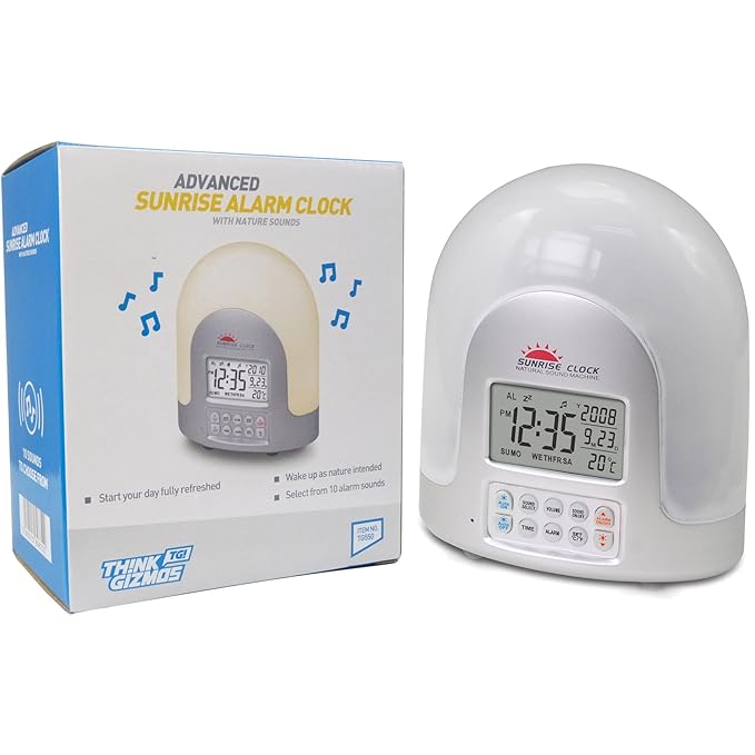 High Tech Sunrise Alarm Clock Dawn Simulator Set Amazon.co.uk