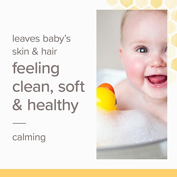 BURT’S BEES BABY CALMING SHAMPOO AND WASH WITH LAVENDER, TEAR-FREE, 12 FLUID OUNCES