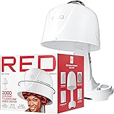 Red by Kiss 3000 Ceramic Tourmaline Professional Hood Dryer, 4 Heat Settings Blow Dryer for Home 
Salon, Height Adjustable C