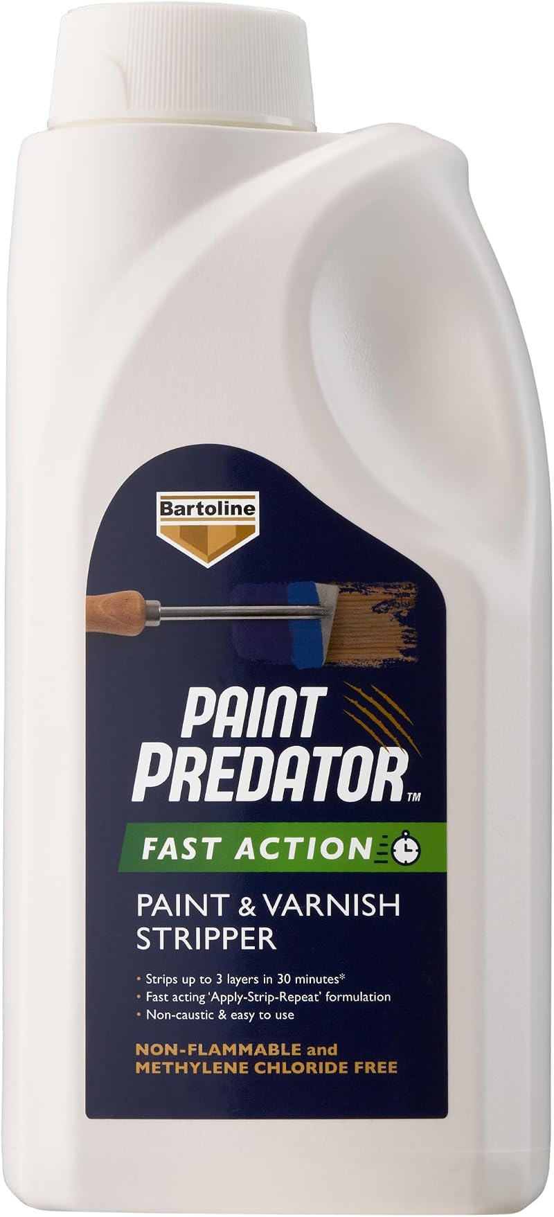 Bartoline Paint Predator Fast Action 1L Stripper Non-Caustic Methylene Free
