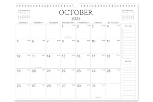 INDEME 2026 Wall Calendar - 15 Months Wall Calendar from October 2025 - Dec. 2026, 14.6" x 11.4", Twin-Wire Binding, 2026 Calendar with Premium Paper, Large Writing Blocks
