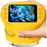1000X Digital Handheld Microscope for Kids with 2.0" IPS Screen, Easter Gifts Portable STEM Science Lab Toy, Rechargeable Pocket Microscope Educational Gift for Boys & Girls Age 4-6 8-12, Orange