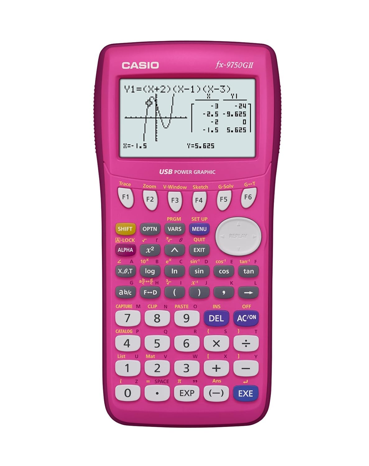 Casio fx9750GII Graphing Calculator, Pink 654301188877 eBay