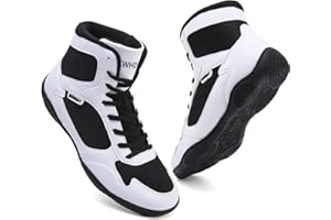 BKWHDAY Wrestling Shoes Men Boxing Shoes for Men Pro Wrestling Boots High Top Fitness Weightlifting Powerlifting Shoes