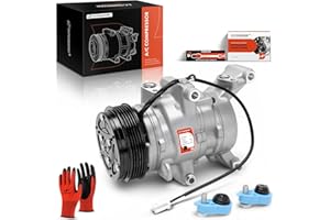 A-Premium Air Conditioner AC Compressor with Clutch Compatible with Mazda 3 2004-2009, 3 Sport 2009-2009, 5 2006-2010, 2.0L 2