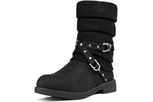 DREAM PAIRS Women's Mid Calf Fashion Winter Snow Boots