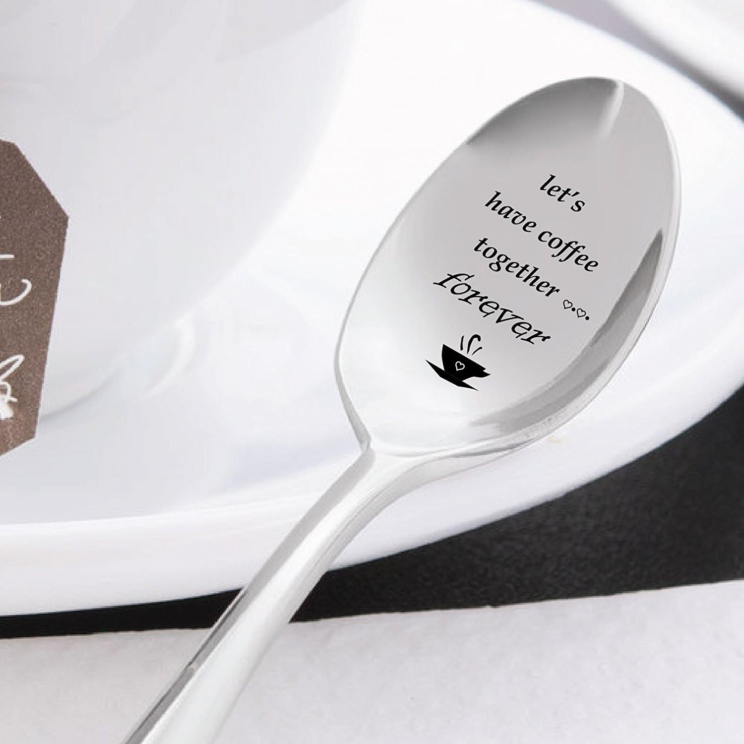 Let's Have Coffee Together Forever, Christian Gifts, Engraved Spoon - Image 4