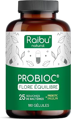 Probiotique Flore Intestinale, 180 Gélules Gastro-résistantes - 60 Milliards UFC/Jour: 25 Souches Exclusives dont Lactobacillus Gasseri + Bifidobacterium - l’Équilibre de la Flore Intestinale