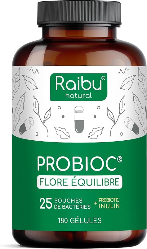 Probiotique Flore Intestinale, 180 Gélules Gastro-résistantes - 60 Milliards UFC/Jour: 25 Souches Exclusives dont Lactobacillus Gasseri + Bifidobacterium - l’Équilibre de la Flore Intestinale