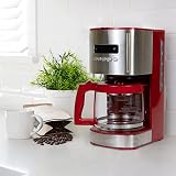 Kenmore Koolatron 12-Cup Drip Coffee Maker 1.8L Glass Pot Digital Timer Red view 7